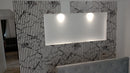 Riflaj decorativ din polistiren, alb / negru, LBX 012, 270 x 60 x 1,5 cm- q-home.ro