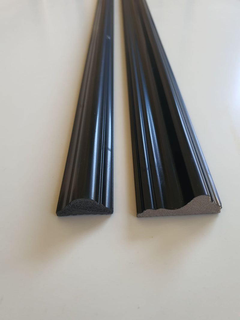 Brau decorativ din Polimer Dur,NEGRU, 240 x 6 x 2 cm , B83-1