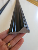 Brau decorativ din Polimer Dur,NEGRU, 240 x 6 x 2 cm , B83-1