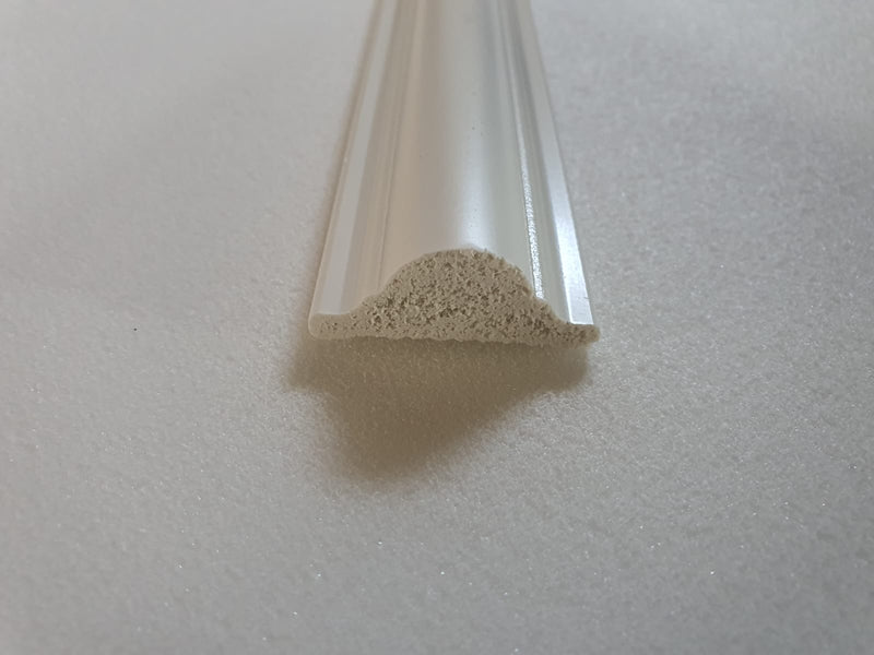 Brau decorativ din duropolimer 2400x40x16 mm Alb D 104 E- Livrare rapida!