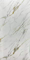 Panou decorativ, imitatie marmura CARRARA GOLD, 122 x 270 cm