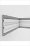 Riflaj decorativ duropolimer, ALB, D 402-301 B , 265 x 11,7 x 2 cm- Livrare rapida!