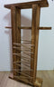 Suport din lemn natural pentru hartie igienica, 64 x 33 x 10 cm