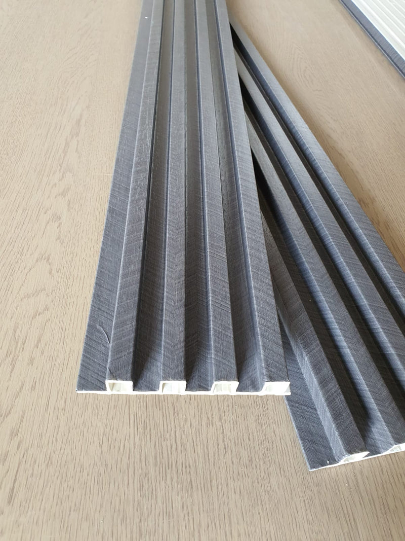Riflaj decorativ din SPC, LINEN DARK GREY 29192-4