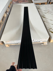 RIFLAJ POLIMER DUR NEGRU- D407-303, 290 x 20 x 1,1 cm