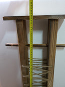 Suport din lemn natural pentru hartie igienica, 64 x 33 x 10 cm