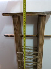 Suport din lemn natural pentru hartie igienica, 64 x 33 x 10 cm