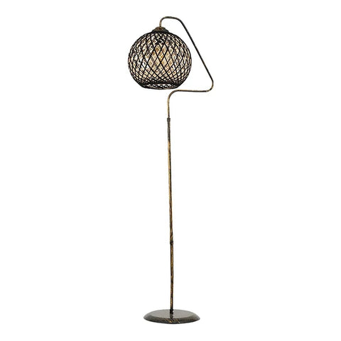 Lampa de Podea cu Abajur din Iuta- q-home.ro