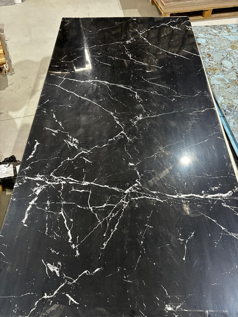 PANOURI DECORATIVE MARMURA PVC-TOPAZ SIYAH , 122 x 244 cm- Cu ridicare personala din depozit!!!