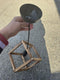 Candelabru cub lemn 100% natural- LIVRARE RAPIDA