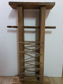 Suport din lemn natural pentru hartie igienica, 64 x 33 x 10 cm