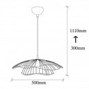 Lustra Tel - 6500 , Soclu E27, Max. 40W, Culoare Black- q-home.ro