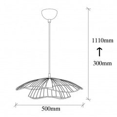 Lustra Tel - 6500 , Soclu E27, Max. 40W, Culoare Black