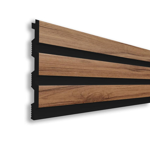 Riflaj decorativ duropolimer, lemn deschis,D 404-102 B, 265 x 11,5 x 1,2 cm- q-home.ro