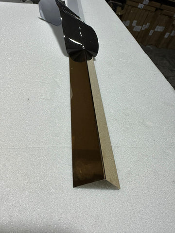 Profil tip cornier, bronz oglinda 30x30 mm, lungime 2700 mm, grosime 0.4 mm