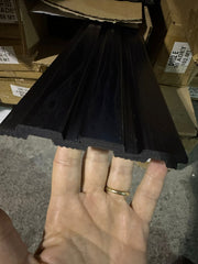 Riflaj decorativ din duroplimer, negru, D 404-105, 290 x 11,5 x 1,2 cm