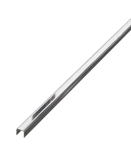 Profil U inox , crom oglinda 2700x15x8 mm, grosime 0.4 mm- q-home.ro