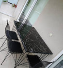 PANOU DECORATIV PVC imitatie marmura , BLACK, 122 x 244 cm- Cu ridicare personala din depozit!!!