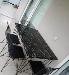 PANOU DECORATIV PVC imitatie marmura , BLACK, 122 x 244 cm- Cu ridicare personala din depozit!!!