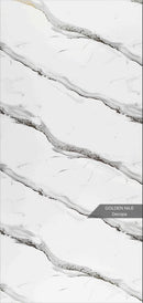 PANOU DECORATIV PVC imitatie marmura,GOLDEN NILE , 122 x 270 cm