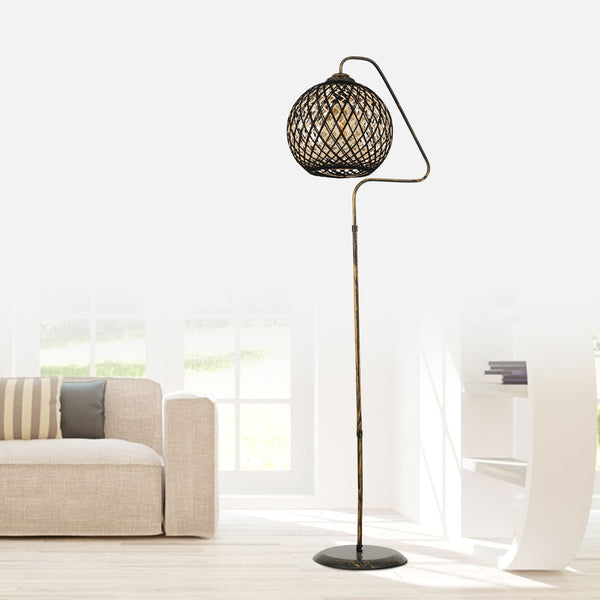 Lampa de Podea cu Abajur din Iuta- q-home.ro