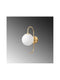 Aplica de perete Fulgor, E14, 36 x 15 x 27 cm, metal/sticla, Auriu- q-home.ro