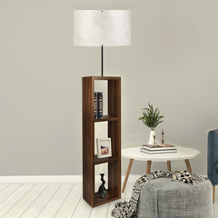 Lampa de Podea ,E27, Max 60W, Culoare Maro / Ecru- q-home.ro