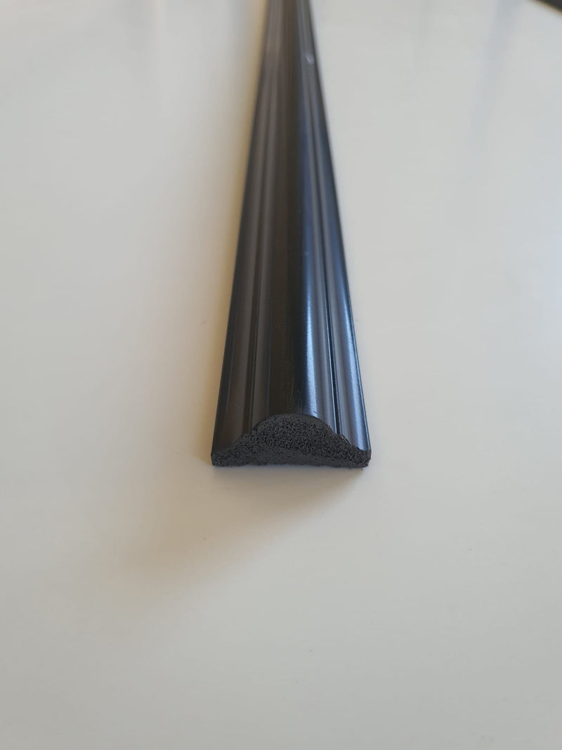 Brau decorativ din Polimer Dur,NEGRU, 240 x 4 x 2 cm , B81-6