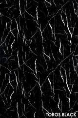 Panou decorativ, imitatie marmura TOROS BLACK, 122 x 270 cm