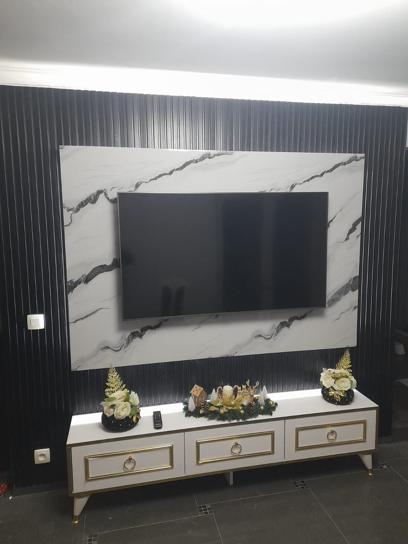 Riflaj decorativ din duroplimer, negru, D 404-105, 290 x 11,5 x 1,2 cm- q-home.ro