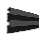 Riflaj decorativ duropolimer, gri inchis, 265x 11,5 x 0,8 cm D 402-107 B- q-home.ro