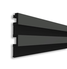 Riflaj decorativ duropolimer, gri inchis, 265x 11,5 x 0,8 cm D 402-107 B- q-home.ro