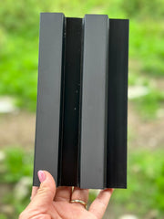 Riflaj decorativ duropolimer, gri inchis, 290 x 11,5 x 2 cm