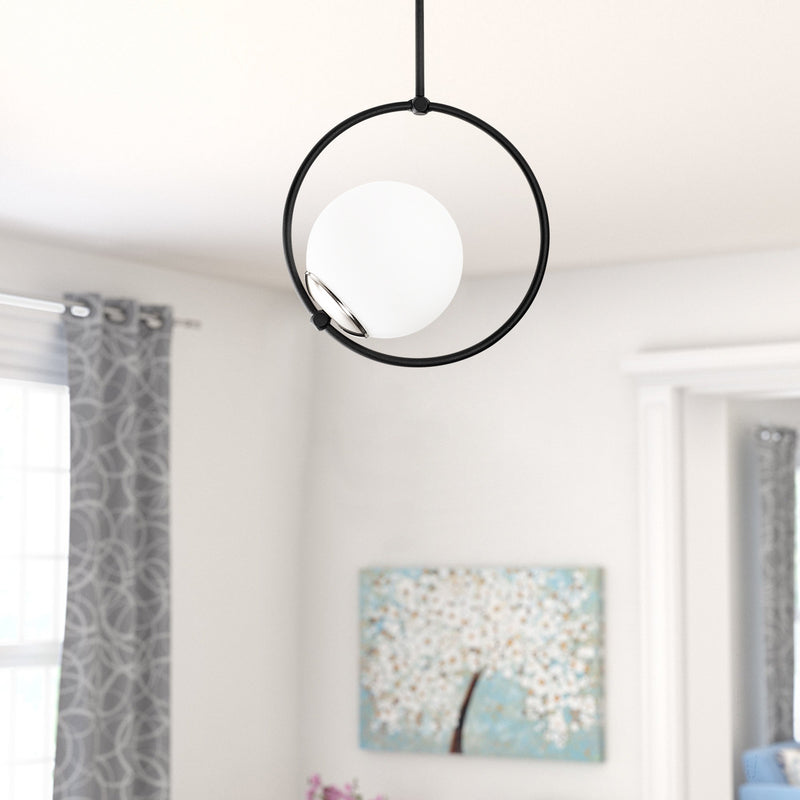 Lustra Dolunay ,E27, Max. 40W, Culoare Negru / Alb- q-home.ro