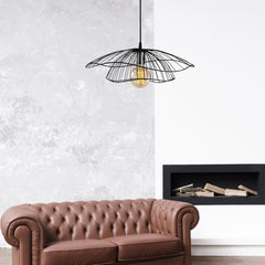 Lustra Tel - 6500 , Soclu E27, Max. 40W, Culoare Black- q-home.ro