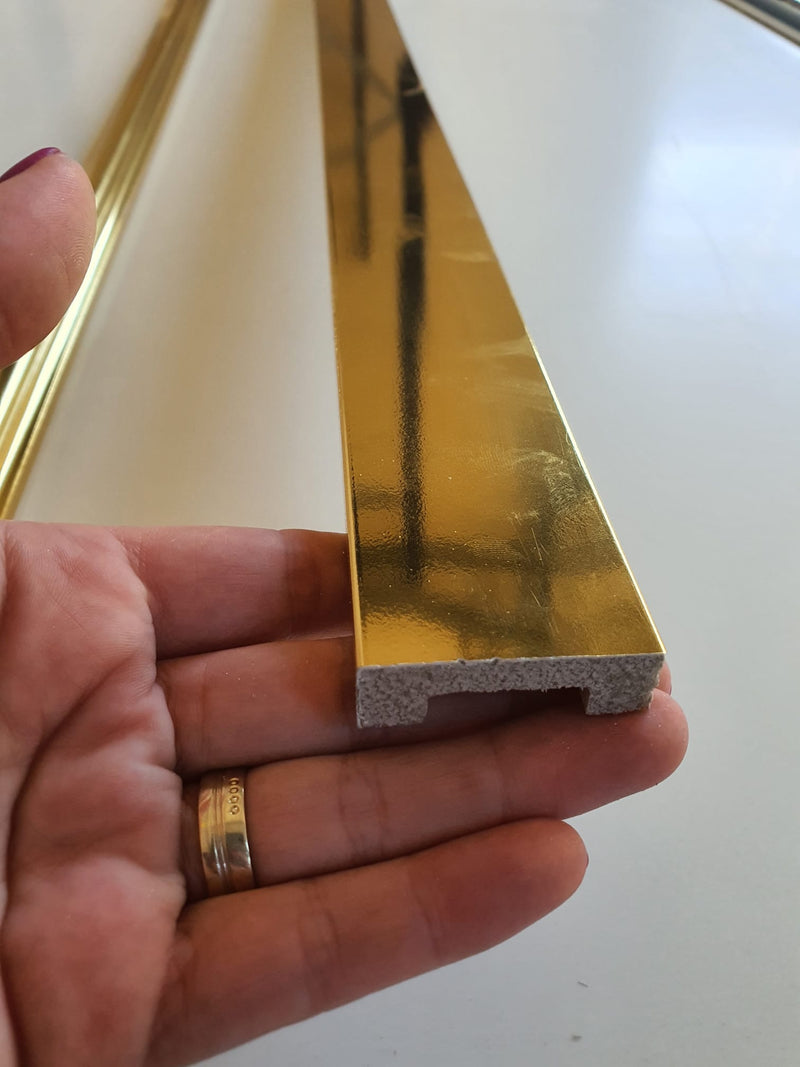 Brau decorativ din Polimer Dur 40 mm Auriu plat