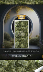 PANOURI DECORATIVE MARMURA PVC , VERDI WMP-012 , 122 x 244 cm