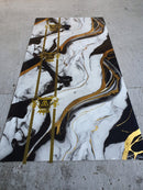 PANOURI DECORATIVE MARMURA PVC ,NERO WMP-036 , 122 x 244 cm