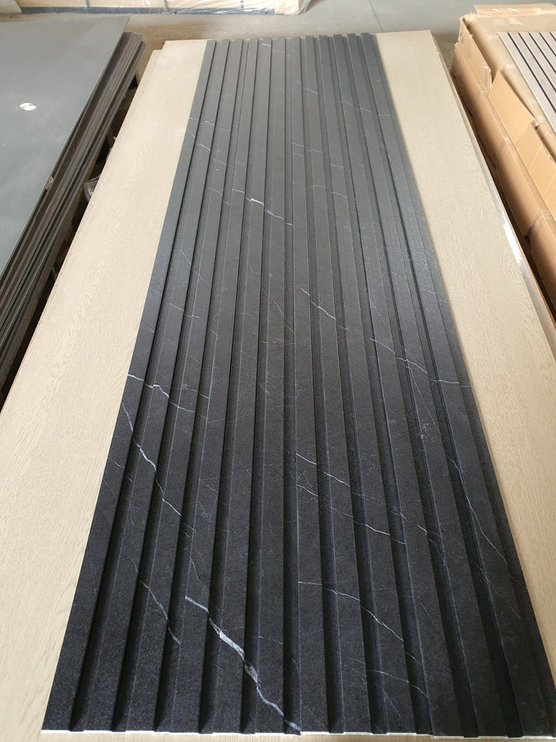 Riflaj decorativ din SPC,MARBLE BLACK 23047-8