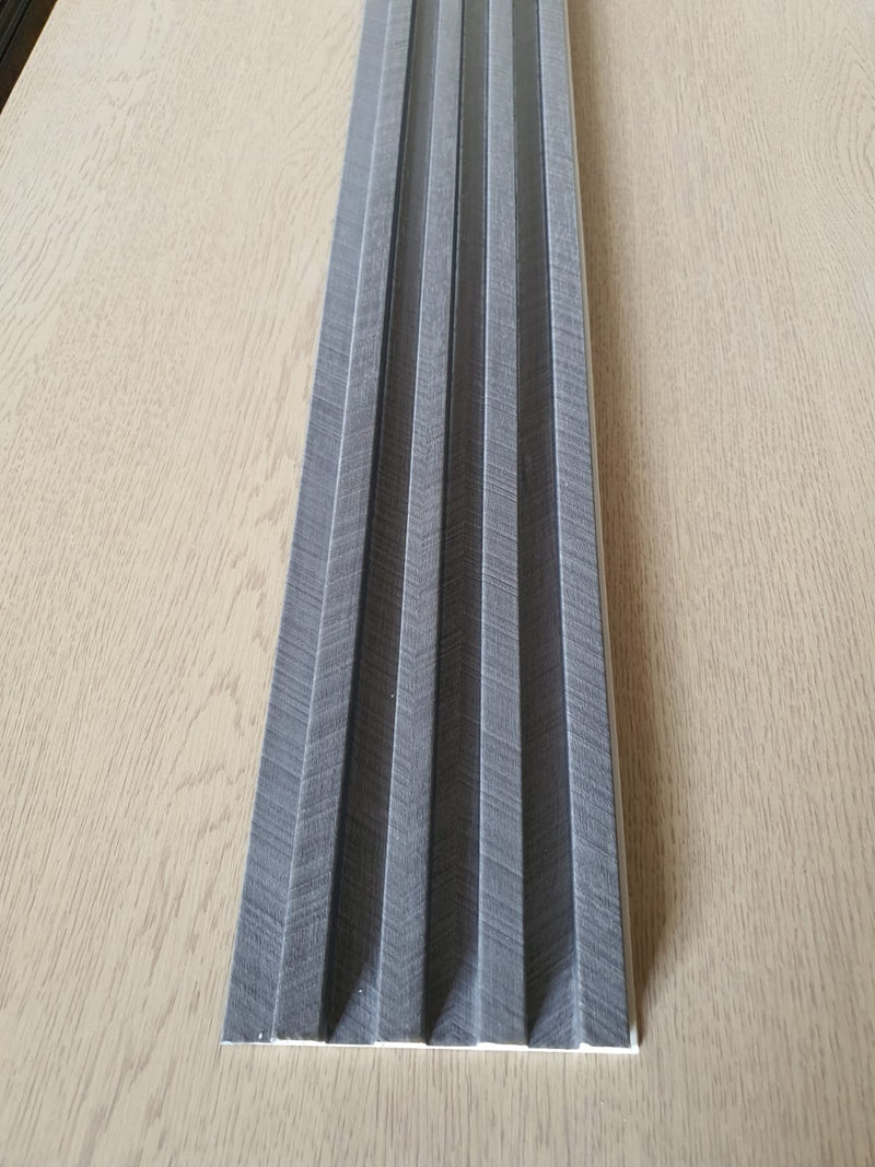 Riflaj decorativ din SPC, LINEN DARK GREY 29192-4