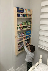 Biblioteca Montessori din lemn natural- Livrare rapida!