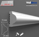 Brau decorativ din duropolimer, D 102, 240 x 2,5 x 1,5 cm- Livrare rapida!