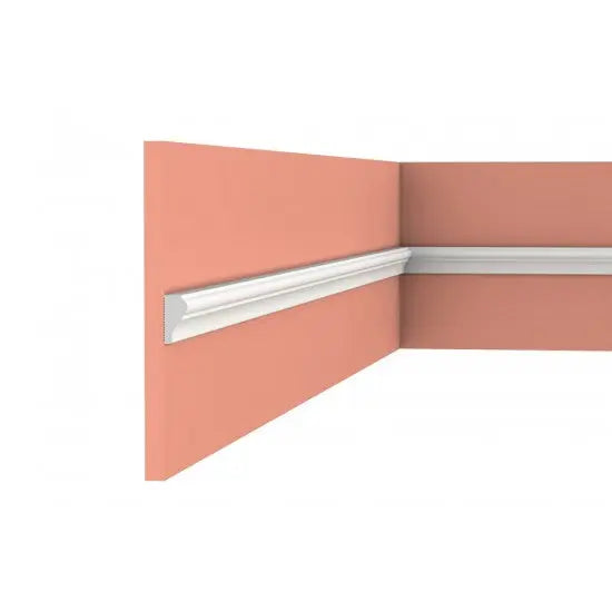 Brau decorativ din duropolimer, D 109, ALB, 240 x 2 x 0,8 cm- Livrare rapida!
