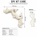 Colțar decorativ din poliuretan DV 87 110E- q-home.ro
