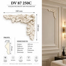 Colțar decorativ din poliuretan DV 87 250C – 24 × 24 × 1,4 cm- q-home.ro