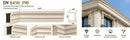 Cornișă decorativă din poliuretan DV 8450 390 – pentru interior și exterior