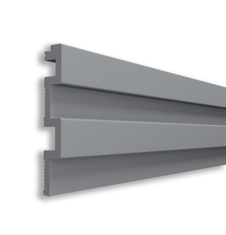 Riflaj decorativ din duropolimer, gri, D 402-302  290 x 11,5 x 0,8 cm