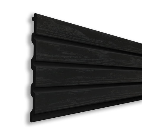 Riflaj decorativ duropolimer, NEGRU, 290 x 20,3 x 1 cm,D 405-105- q-home.ro