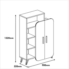 Dulap Multifunctional cu Usi Galbene- Livrare rapida!