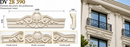 Element decorativ din poliuretan DV 28 390 – Ornament clasic pentru fațade și ferestre